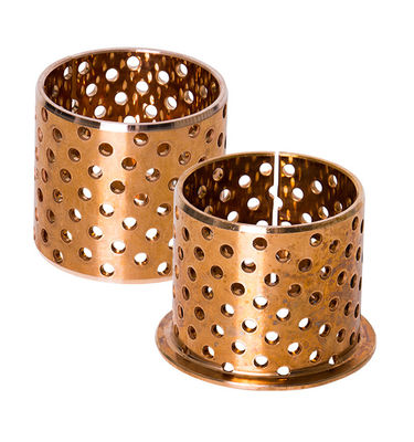 WB702 WB700 CuSn8 CuSn6.5 Wrapped Bronze Bushings With Holes